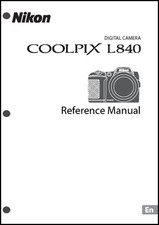 Nikon CoolPix L840 Digital Camera User Guide Instruction Manual