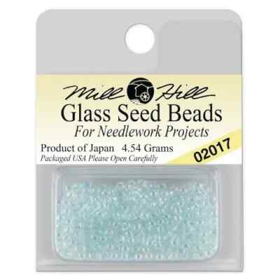 Mill Hill Glass Beads - Color 02017 Aqua Size 11/0 Seed Bead - 4.54 Grams