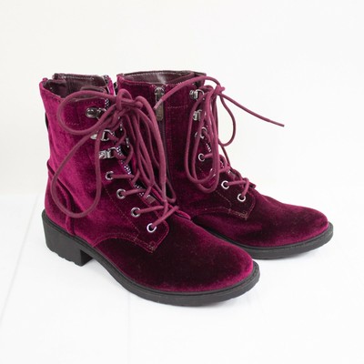 sam edelman browan velvet combat boots