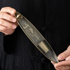 Vintage Metal Fisherman Incense Holder - Home Decorative Incense Stick Burner US