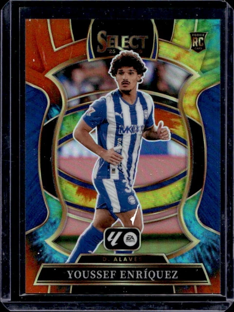 2025-26 Panini Select La Liga Youssef Enriquez Terrace RC Tie-Dye Prizm #/25