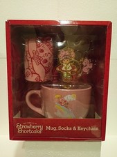 Strawberry Shortcake Mug, Socks and Keychain Set