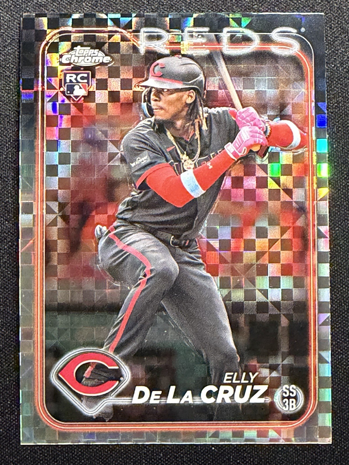 2024 Topps Chrome - Elly De La Cruz #44 X-Fractor (RC)
