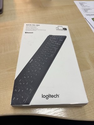Logitech Keys-To-Go Bluetooth Tastatur Ultra Slim iPhone iPad Apple TV Neu in OVP 