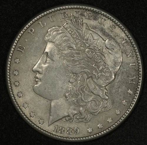 1889 MORGAN SILVER DOLLAR LUSTROUS AU