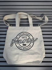 Borsa donna Levi Strauss Paris tela panna tote bag tracolla borsetta
