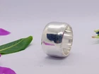 Chunky Large Dome Ring 925 Sterling Silver Ring Plain Wide Band Statement Ring