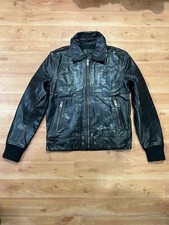 Diesel Men s Black Leather Jacket Size L