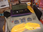 VINTAGE TOY FOOTLOCKER WITH VINTAGE G.I. JOE ACCESSORIES  # B