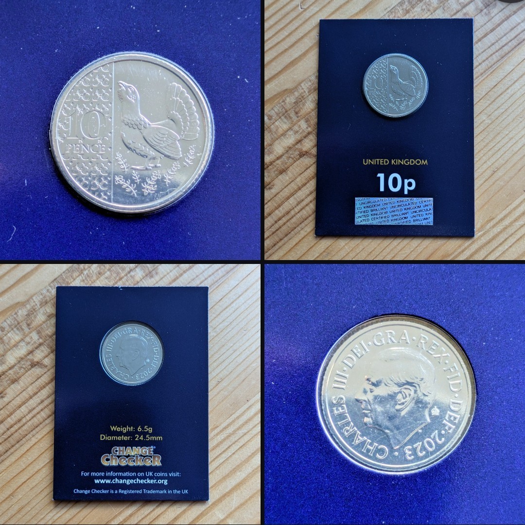 2023 Capercaillie 10p – PRIVY MARK Uncirculated Ten Pence UK ChangeChecker Coin