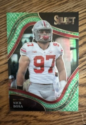 2022 Panini Select Draft Picks - Field Level Nick Bosa #168 Dragon Scale Prizm