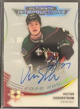 2020 Ultimate Collection Introductions Victor Soderstrom #UI-61 Rookie Auto RC
