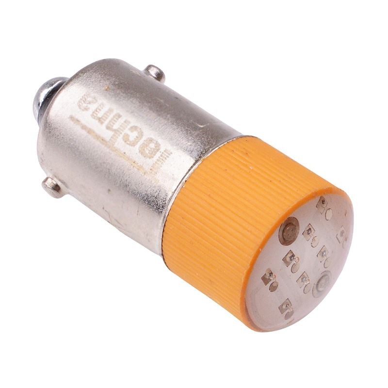 Yellow LED BA9S Bayonet LED Bulb 12V