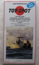 Top Spot N244 Waterproof GPS Map Offshore CurrituckSound to Chesapeake Bay