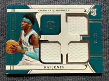 KAI JONES 2021-22 Panini National Treasures ROOKIE TRIPLE MATERIALS (RC) #7/99