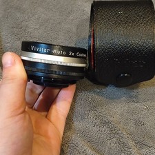 Vivitar Auto 2x Custom Tele-Converter Model 2x-1 Teleconverter with Case