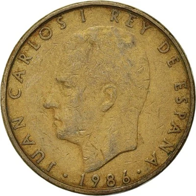 [#966704] Münze, Spanien, 100 Pesetas, 1986 - Bild 1 von 2