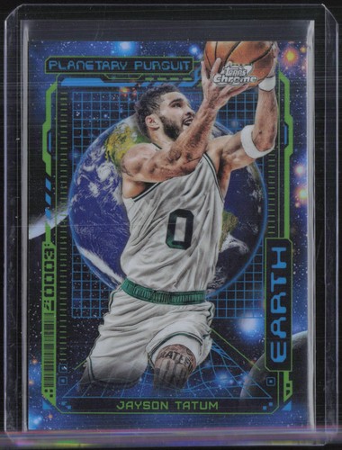 2023 Topps Cosmic Chrome Planetary Pursuit Earth #PPE1 Jayson Tatum SP Case Hit