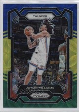 2023-24 Panini Prizm Choice Blue Yellow & Green Prizm Jaylin Williams #214 16wc