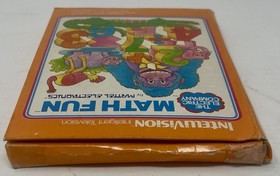Math Fun (Intellivision 1979) Complete In Box CIB  Game W Manual Overlays Tested