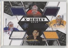2015 SPx X-Jersey Quad Carey Price Pekka Rinne Henrik Lundqvist Tuukka Rask 1a3