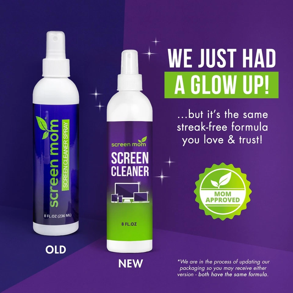 Screen Cleaner Spray 8oz + Microfiber Cloth, Streak-Free for TV, Phone, iPa - Image 2 of 4