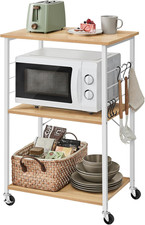 Carrello Da Cucina Con Rotelle, Carrello Di Servizio Con 3 Ripiani, Scaffale per