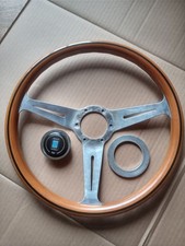Vintage Nardi Classic Wood Steering Wheel 36 With Scratches.