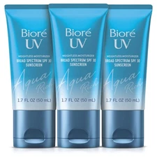 Biore UV Aqua Rich Sunscreen SPF 30 3 in 1 Facial Moisturizer and Primer