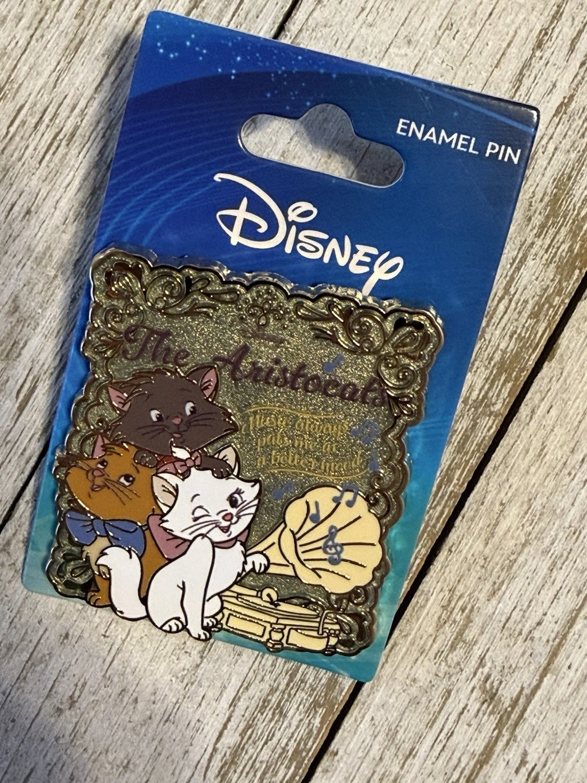 YAY! NEW ON CARD! Disney The Aristocats Kittens Frame Enamel Pin!