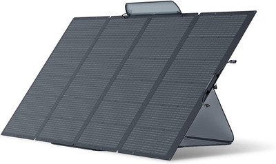 400W Portable Solar Panel, Foldable & Durable, Complete with an Adjustable Kicks