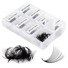 20D Premade Fans Eyelash Extensions 600pcs D Curl Volume Lash Fans 14-20mm