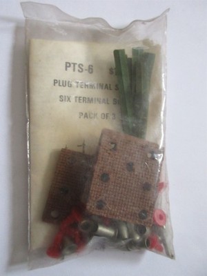 The Pushbutton People PTS-6 Plug Terminal System Six Terminal Board Pack of 3