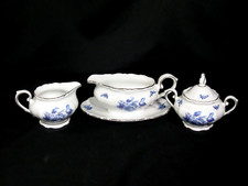 Royal Hanover Blue Roses Accessories Creamer/ Covered Sugar & Gravy Boat