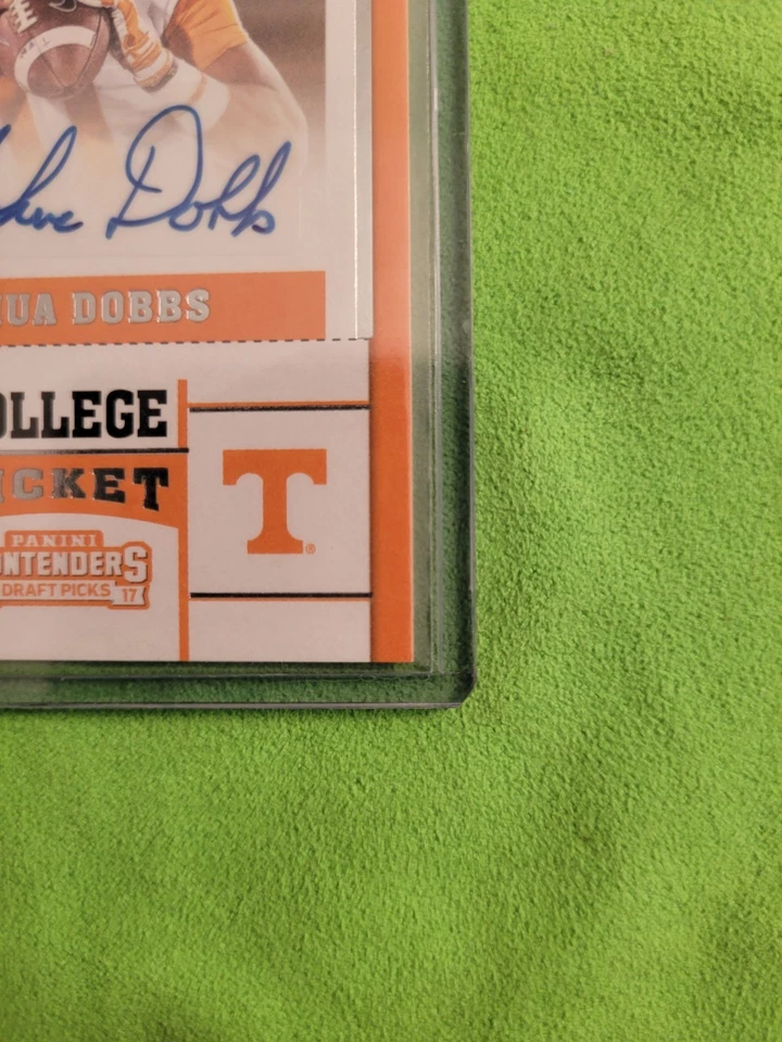 2017 Panini Contenders Draft Picks College Ticket Joshua Dobbs RC Auto #160 Vols - Image 3 of 4