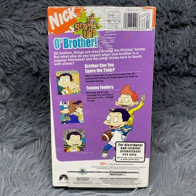 All Grown Up O Brother VHS Tape 2004 Nickelodeon Promotional Late