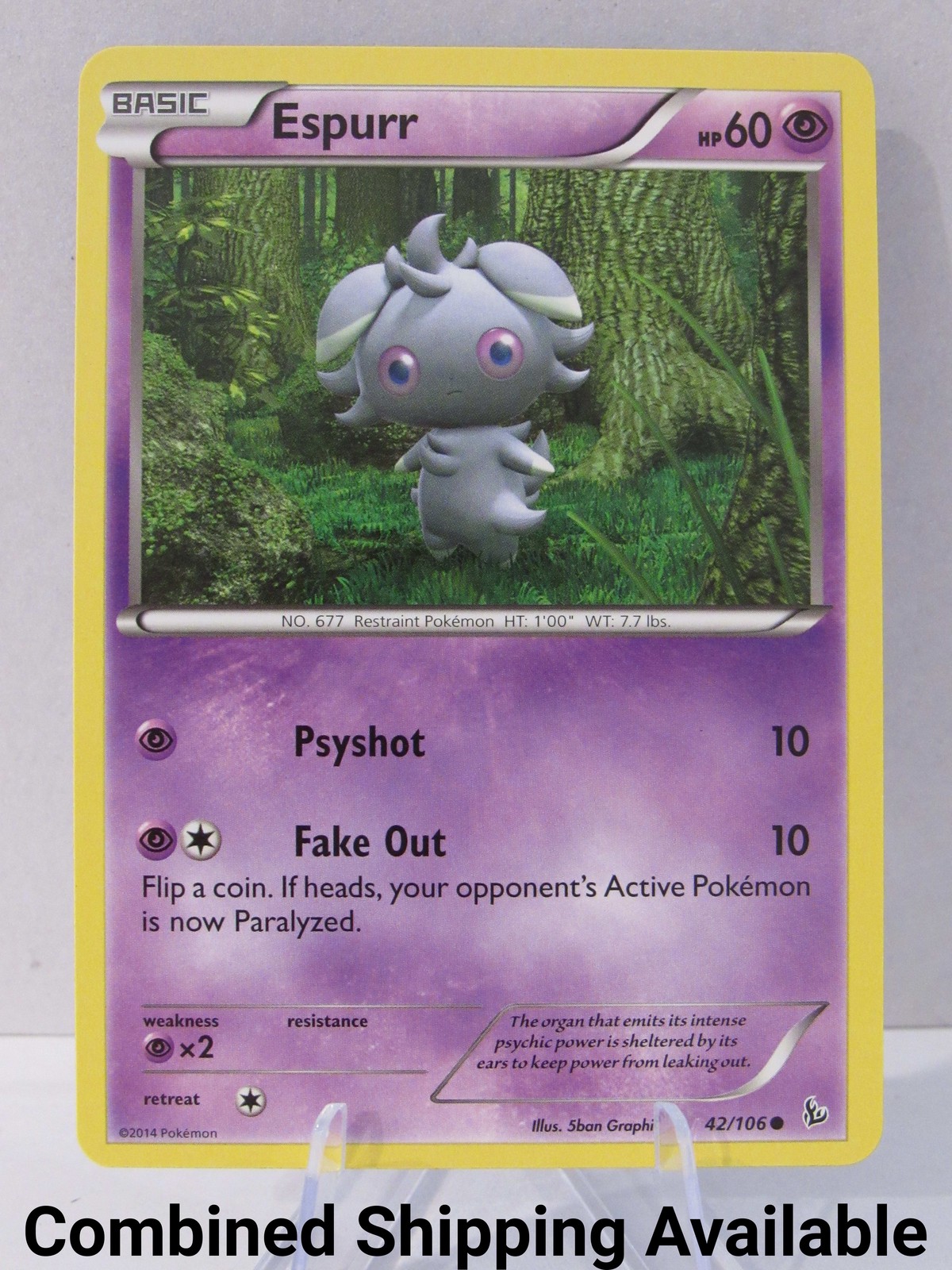 Espurr 42/106 XY - Flashfire NM English 17506