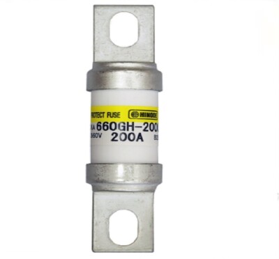 HINODE 660GH-200UL Cylindrical Fast Acting Fuse - 200A 660V, Made In Japan
