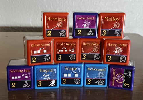 Harry Potter Dicers Cube Figure 12 Piece Set Hermoine Snape Hagrid Malfoy - Picture 2 of 9
