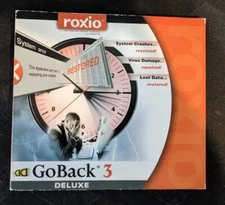 GoBack 3 Deluxe CD by Roxio 2001 ~ CD-ROM