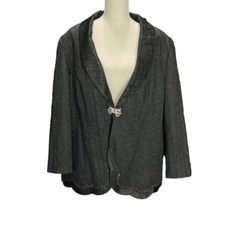 Vintage Italia Exclusive Women’s Evening Jacket Embellished Hem Size 20w