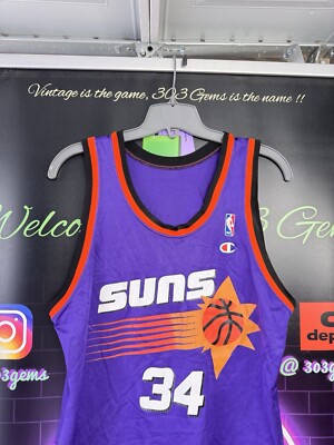 Vintage CHAMPION Charles Barkley #34 Phoenix Suns NBA Basketball