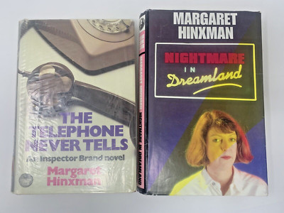 2 x Margaret Hinxman HB Collins Crime Club Nightmare in Dreamland / Telephone Ne