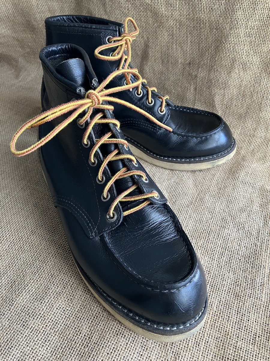 RED WING SHOES ワークブーツ 8E ブラック　8130 RED WING 8130 Classic Moc Toe Black Oro Legacy Leather Work Boots