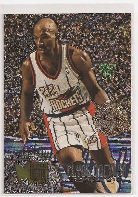 1995-96 Metal #152 Clyde Drexler Houston Rockets