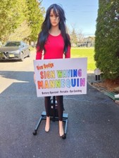 Sign Spinning Mannequin Advertising sign, sidewalk sign, battery operated