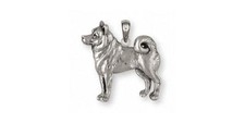 Shiba Inu Pendant Jewelry Sterling Silver Handmade Dog Pendant SI42X-P