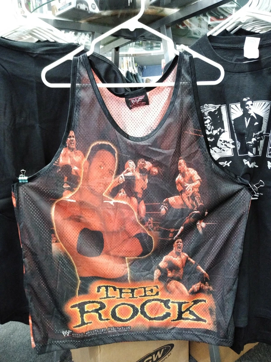 T-shirt WWE The Rock Dwayne Johnson - Catch - Tailles S à XL - Neuf Avec étiquettes