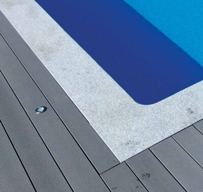 Beckenrandsteine 9 x 5m Cristal Grey GRANIT Schwimmbeckenumrandung