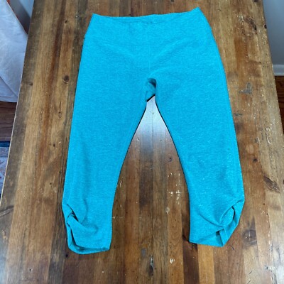 The North Face Leggings Womens Medium Green Cropped Outdoors Hiking Yoga